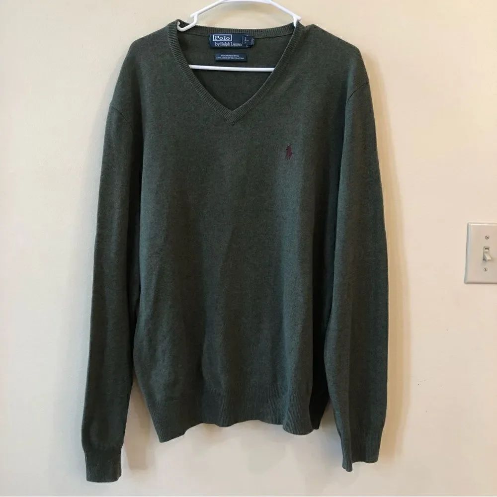 Ralph Lauren V-Neck Wool Sweater